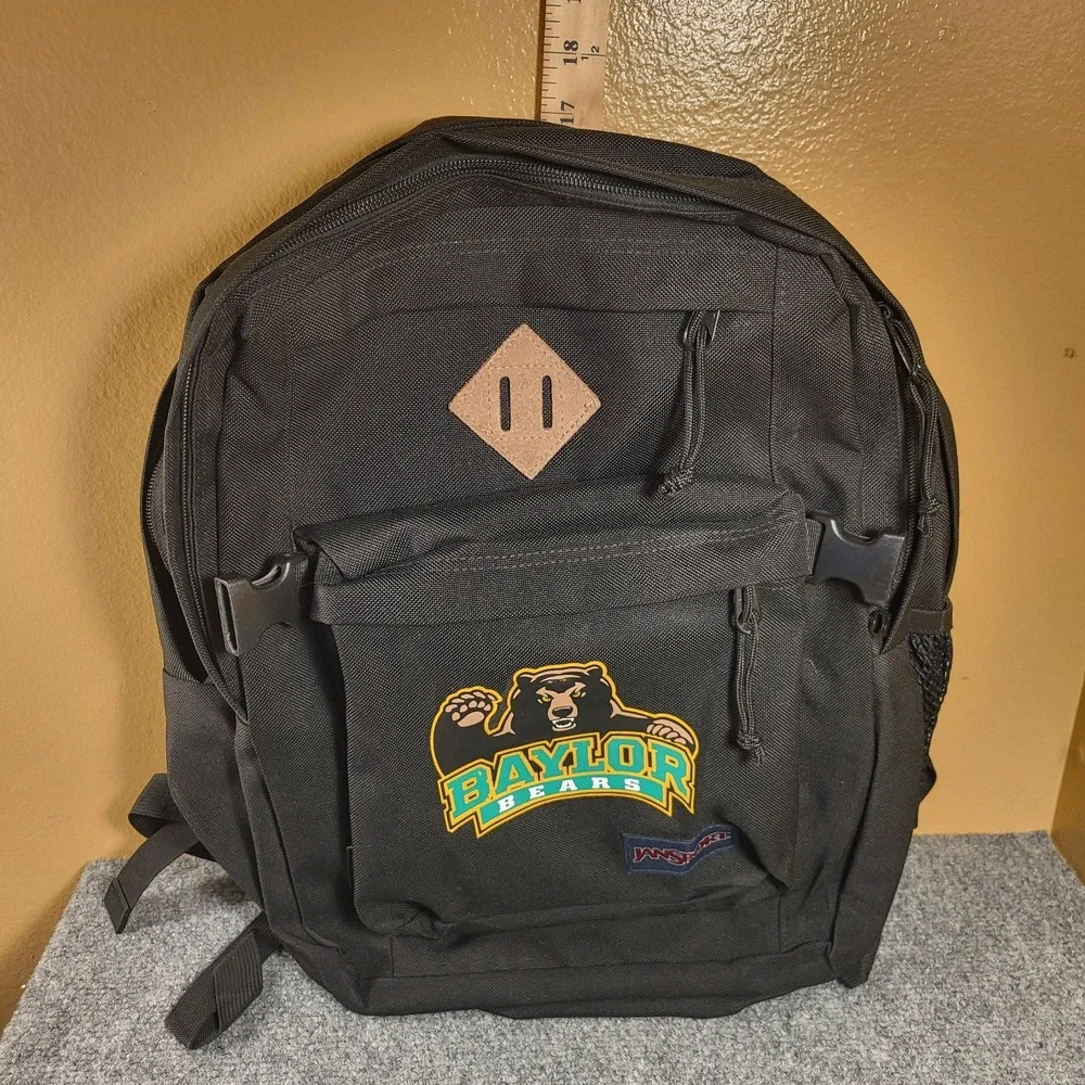 JanSport Main Campus FX Backpack Baylor Bears School Black Book Bag